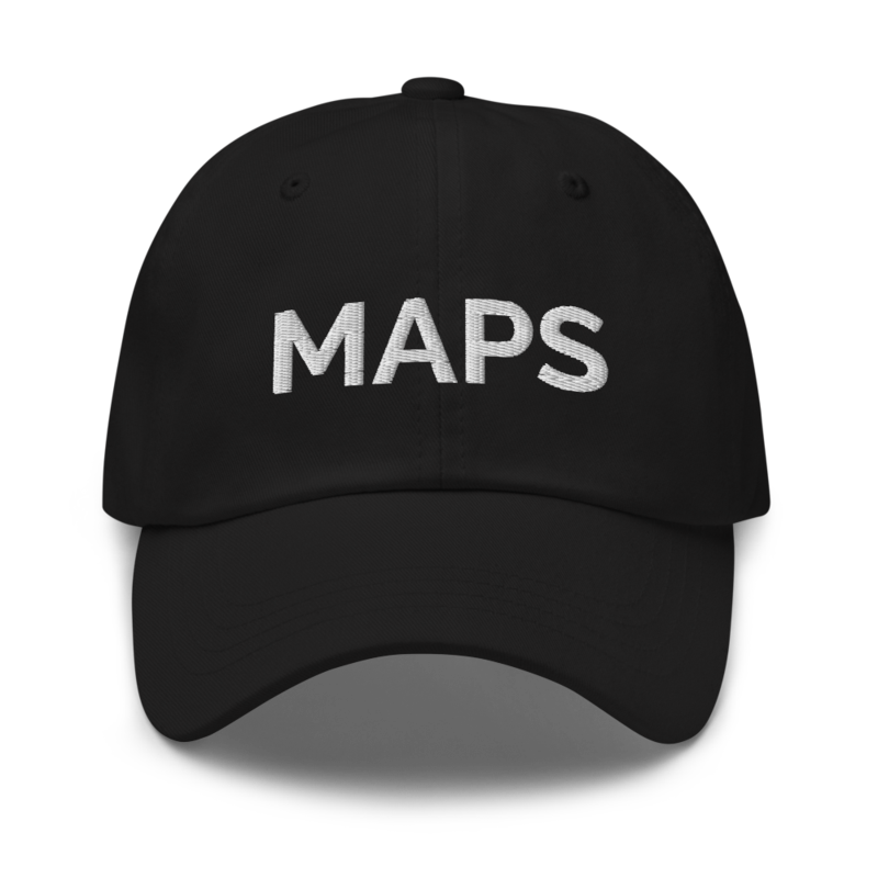 Maps Hat - Black