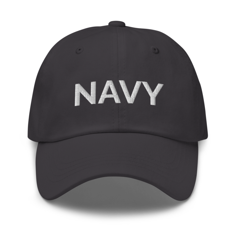Navy Hat - Dark Grey