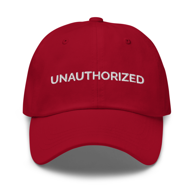 Unauthorized Hat - Cranberry