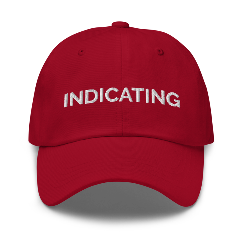 Indicating Hat - Cranberry