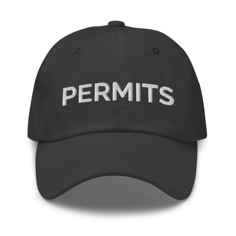 Permits Hat - Dark Grey