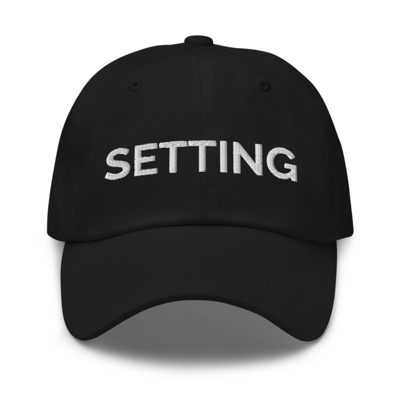 Setting Hat - Black