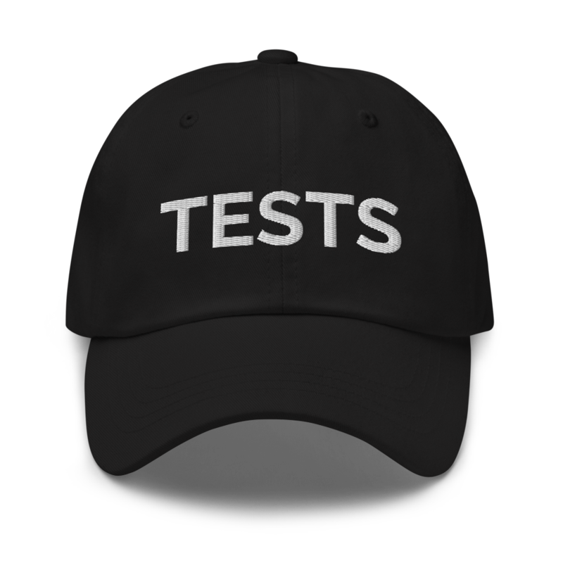 Tests Hat - Black