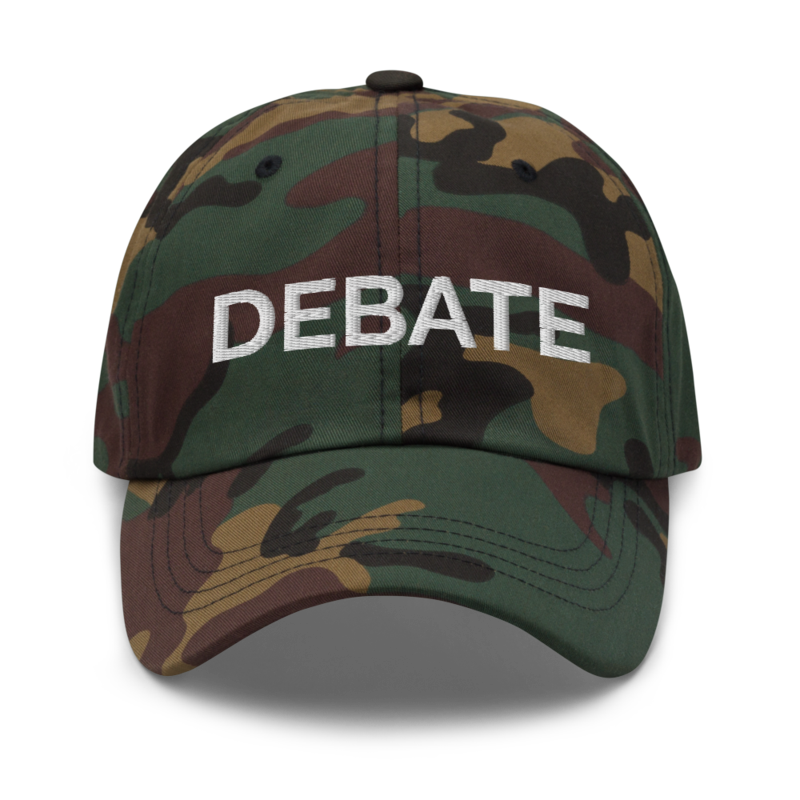 Debate Hat - Green Camo