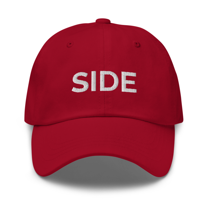 Side Hat - Cranberry