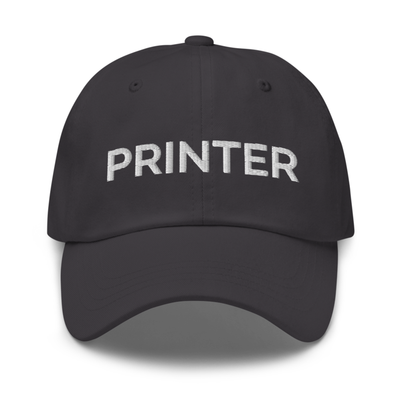 Printer Hat - Dark Grey