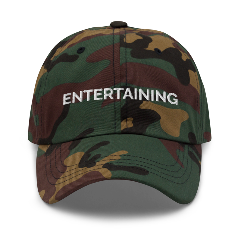 Entertaining Hat - Green Camo