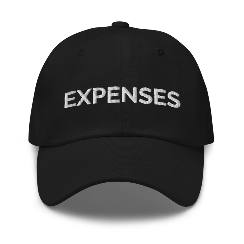 Expenses Hat - Black