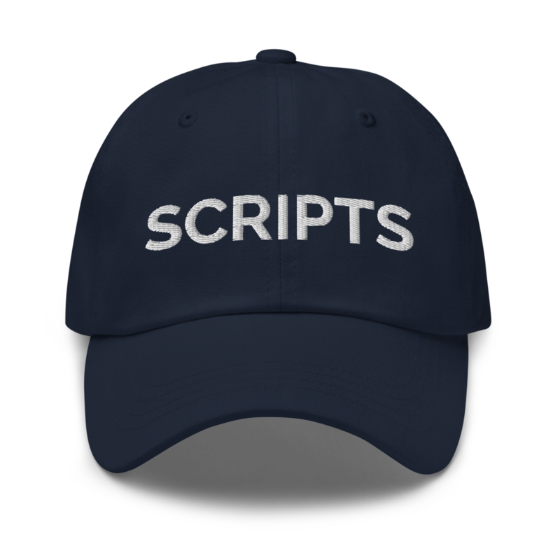 Scripts Hat - Navy