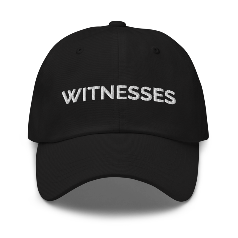 Witnesses Hat - Black