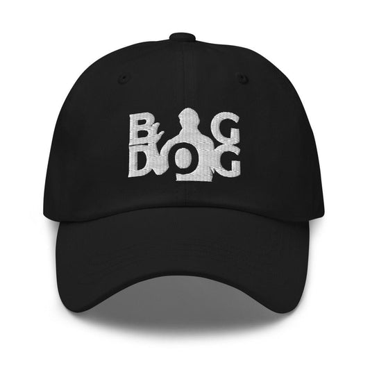 A hat with the silhouette of Tiger Woods meme with the words "Big dog"
