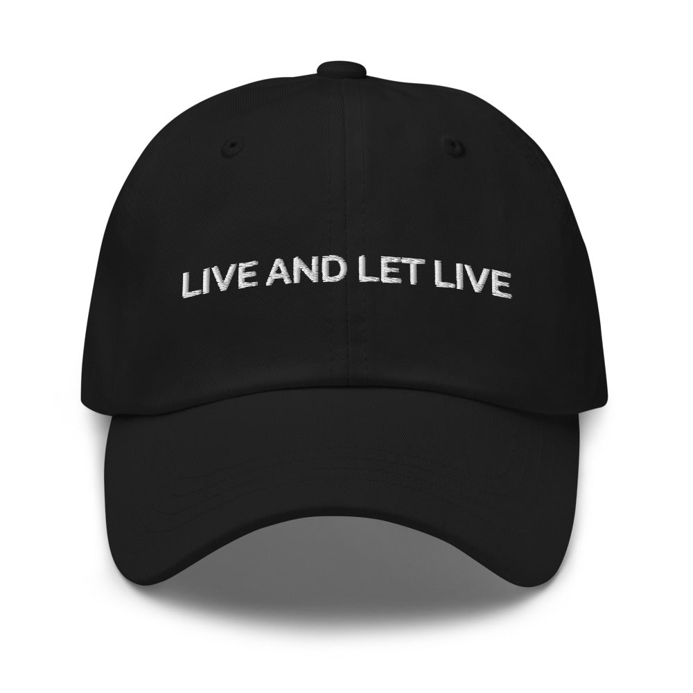 Live And Let Live Hat - Black