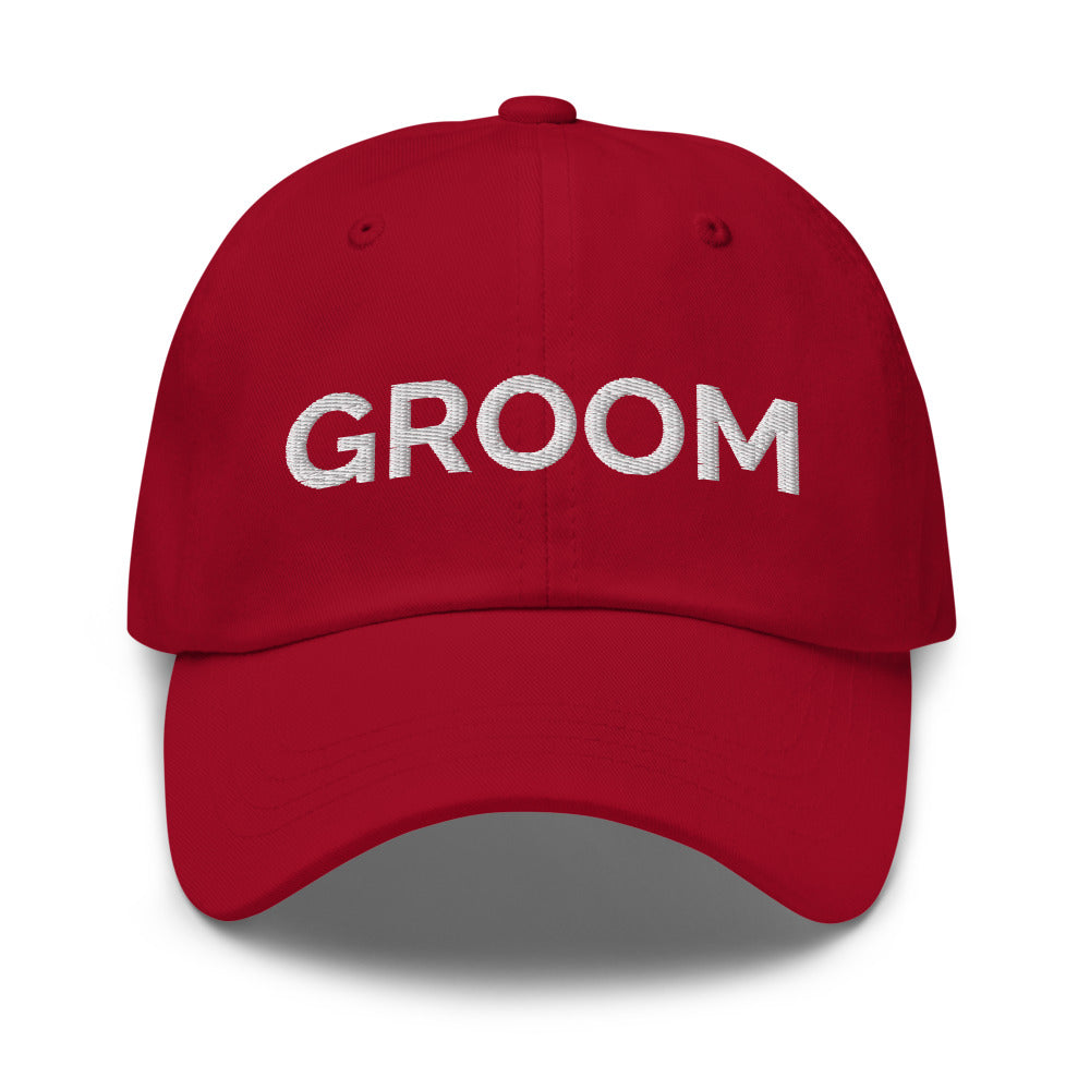 Groom Hat - Cranberry