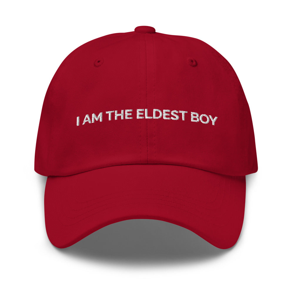 I Am The Eldest Boy Hat - Cranberry