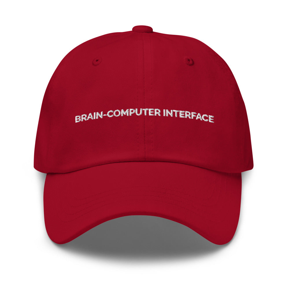 Brain-Computer Interface Hat - Cranberry