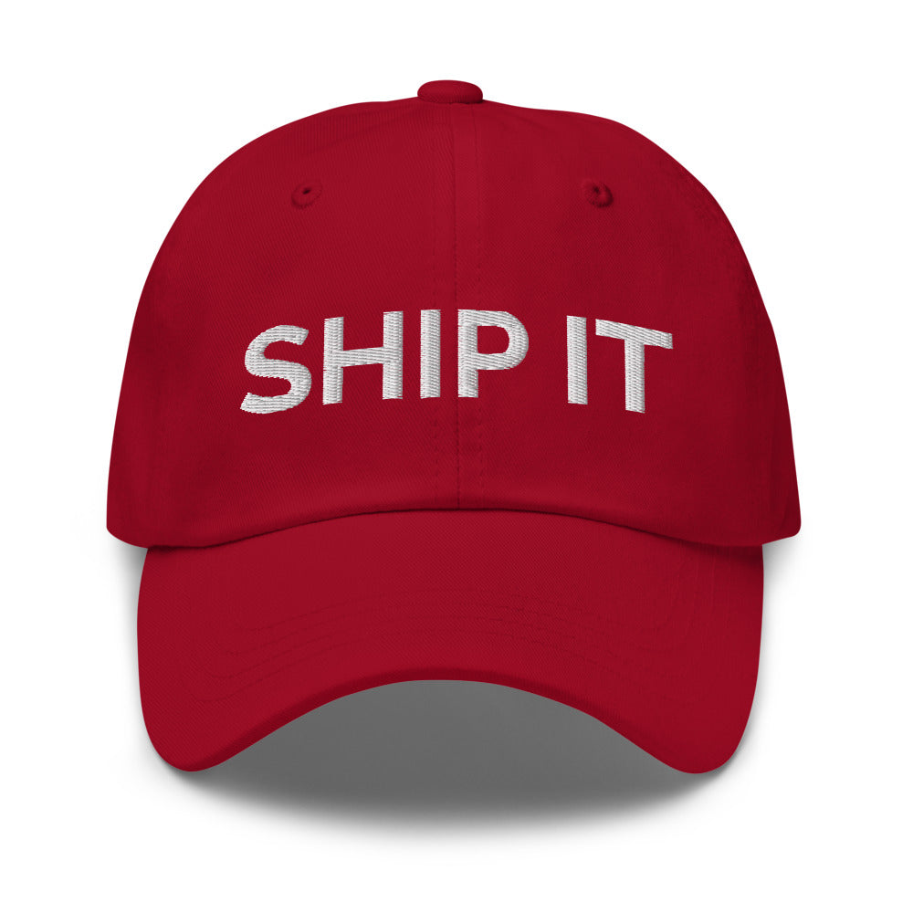 Ship It Hat - Cranberry