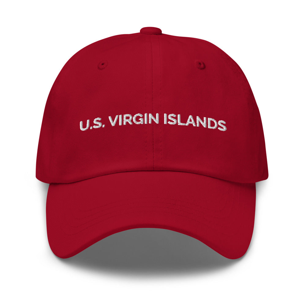 U.S. Virgin Islands Hat - Cranberry