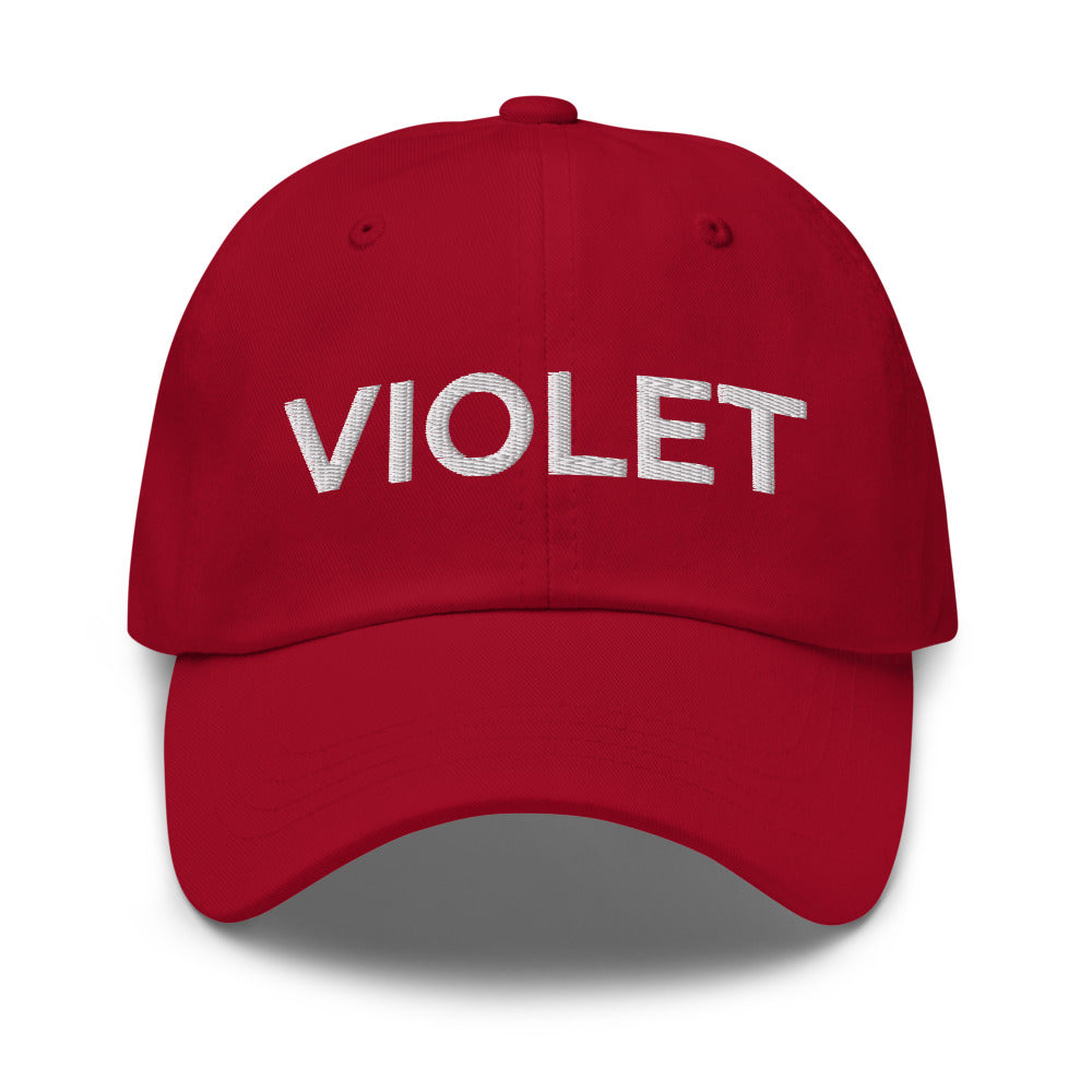 Violet Hat - Cranberry