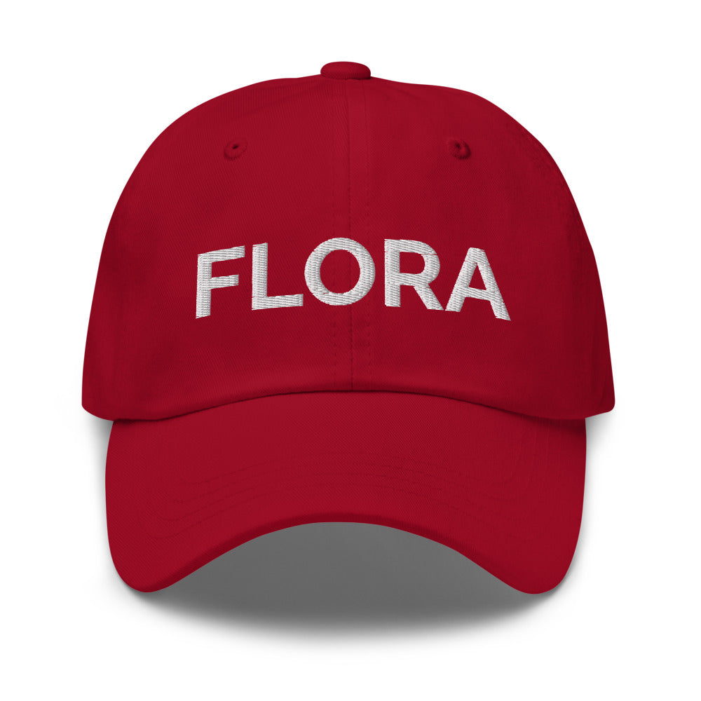 Flora Hat - Cranberry