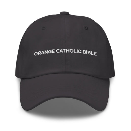 Orange Catholic Bible Hat (Dune Series) - Dark Grey