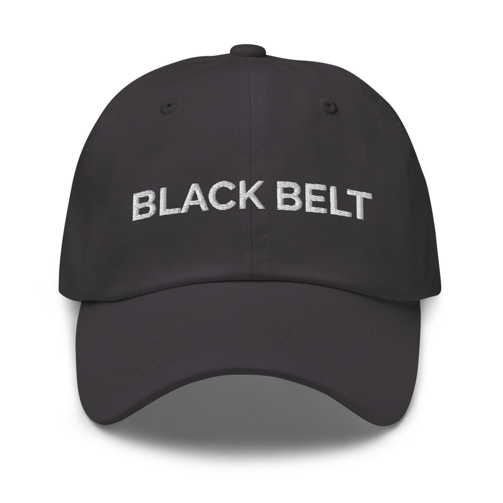 Black Belt Hat - Dark Grey