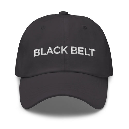 Black Belt Hat - Dark Grey