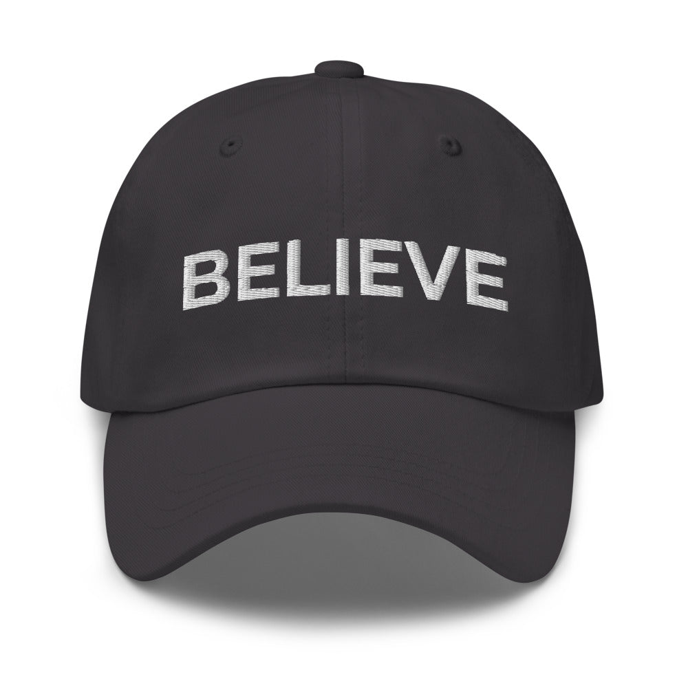 Believe Hat - Dark Grey