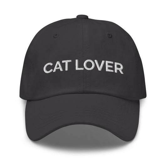 Cat Lover Hat - Dark Grey