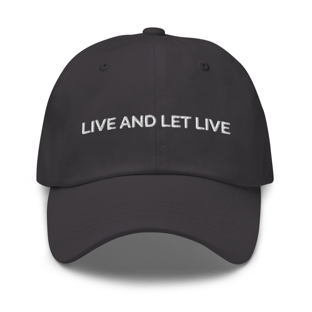 Live And Let Live Hat - Dark Grey