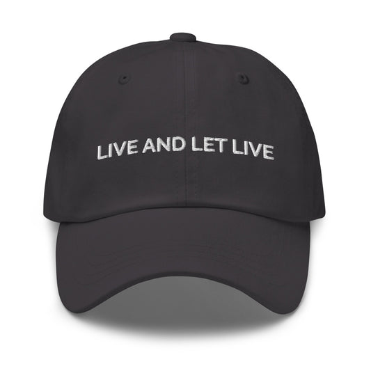 Live And Let Live Hat - Dark Grey