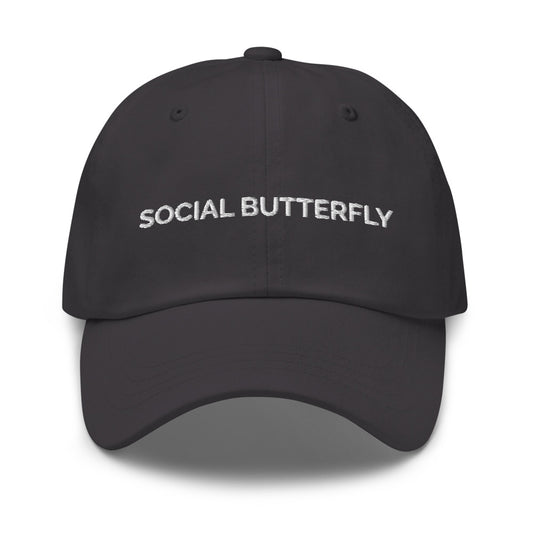 Social Butterfly Hat - Dark Grey