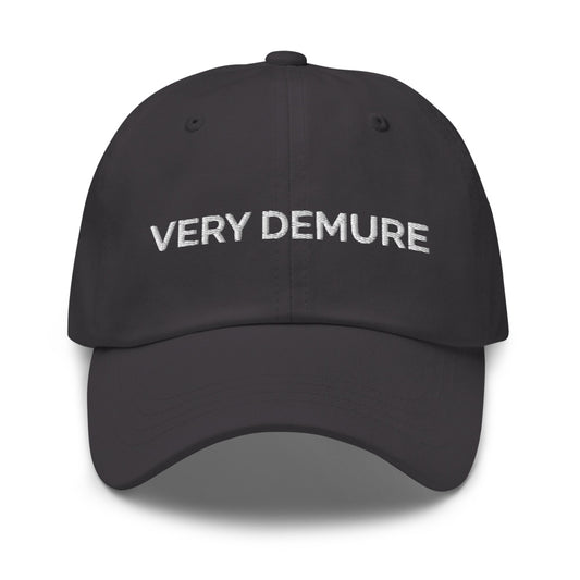 Very Demure Hat - Dark Grey