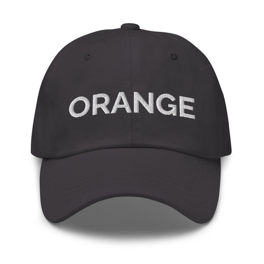 Orange Hat - Dark Grey