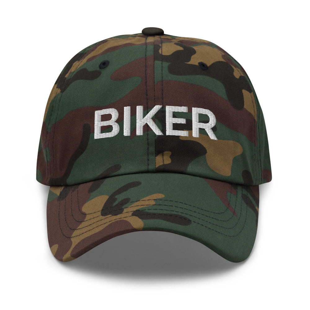 Biker Hat - Green Camo