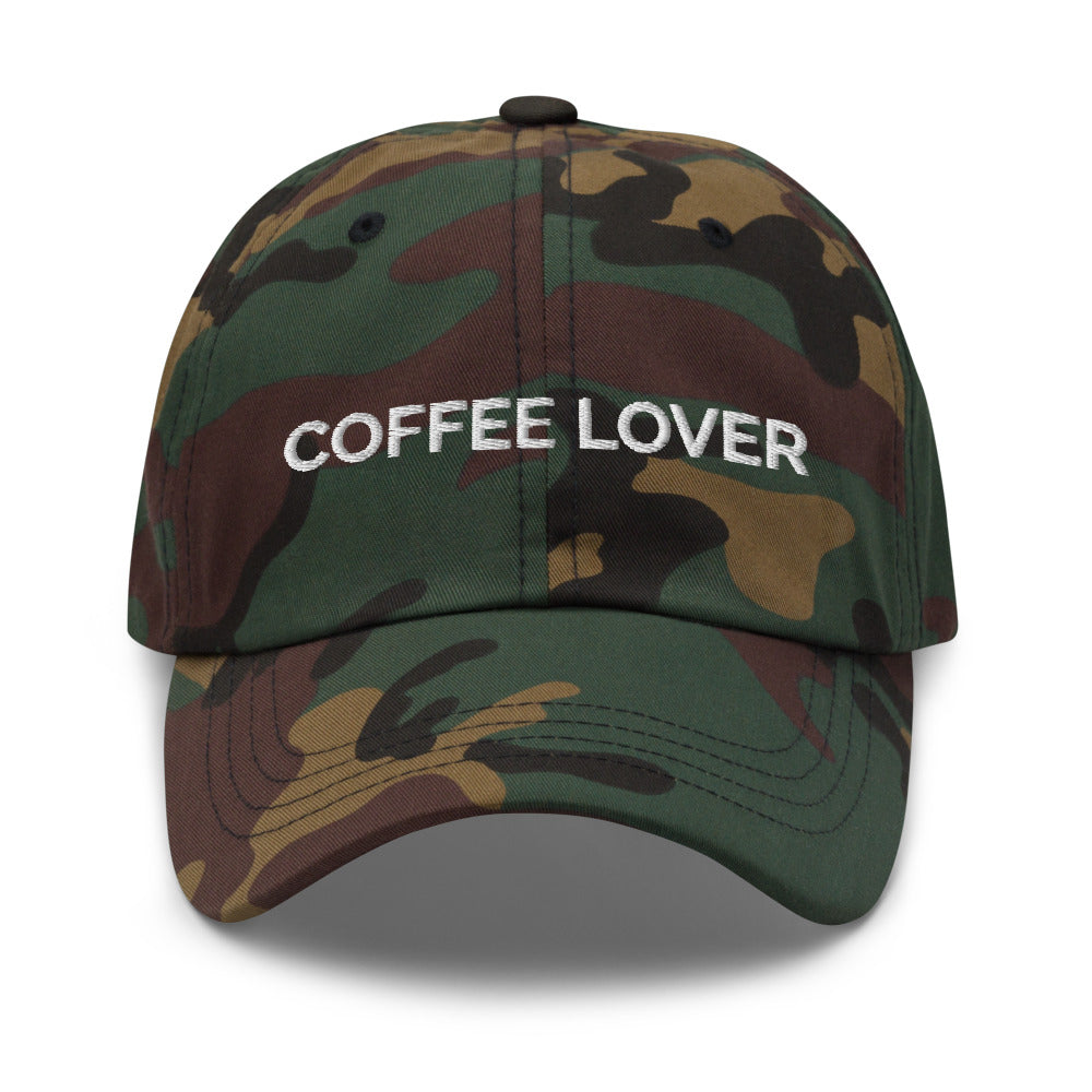 Coffee Lover Hat - Green Camo