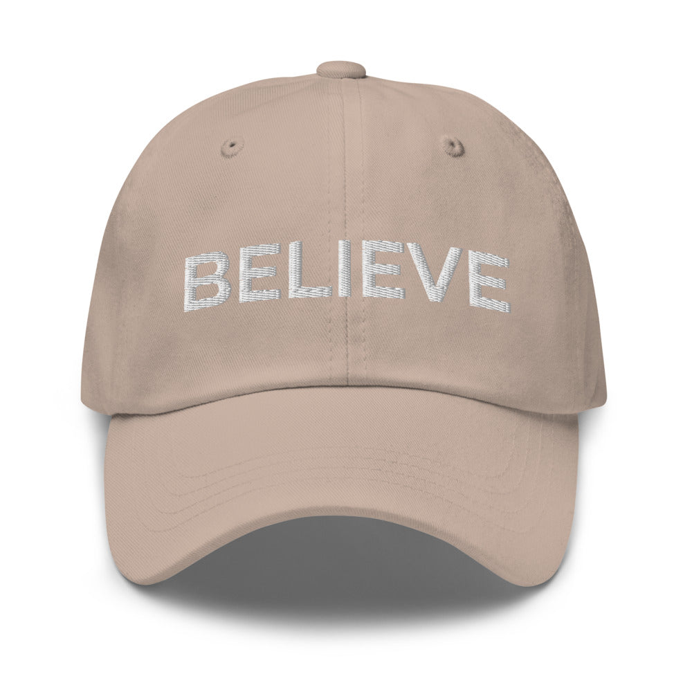 Believe Hat - Stone