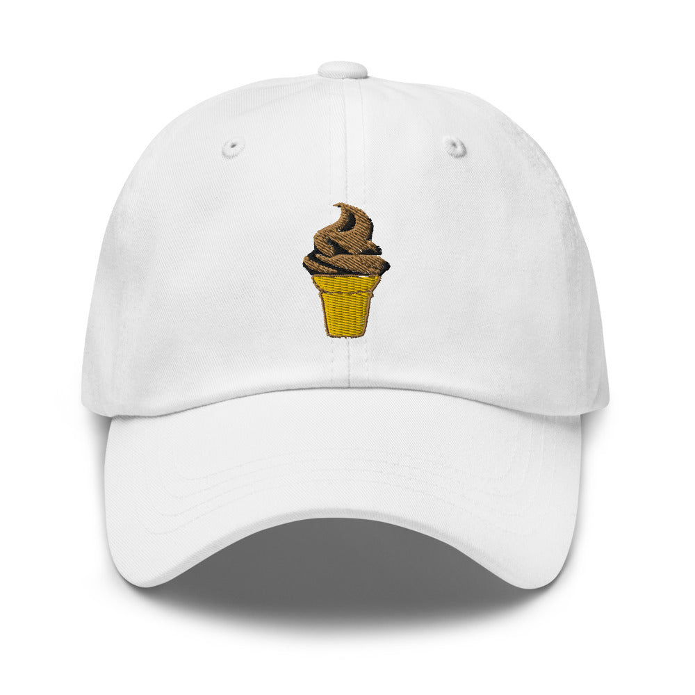 Ice Cream Hat - Chocolate Soft Serve Cone