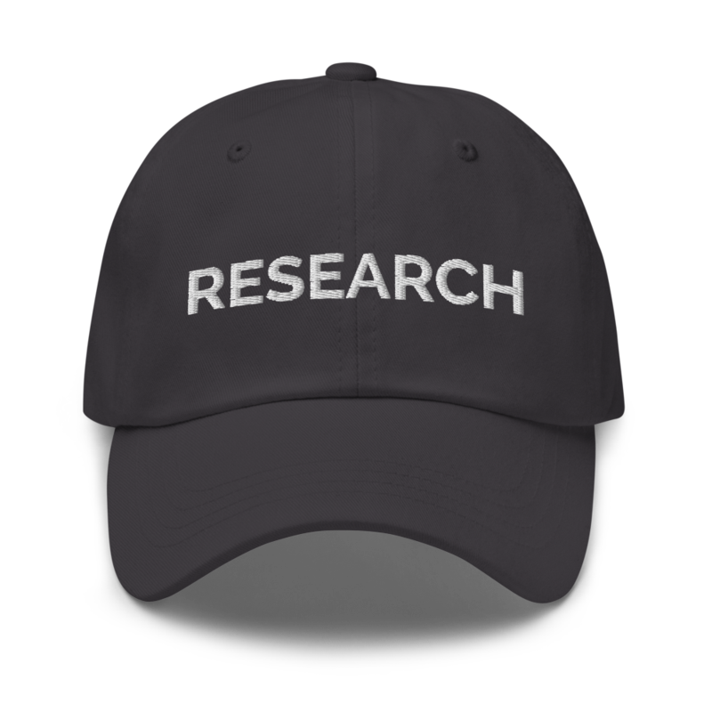 Research Hat - Dark Grey