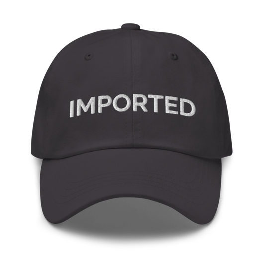 Imported Hat - Dark Grey