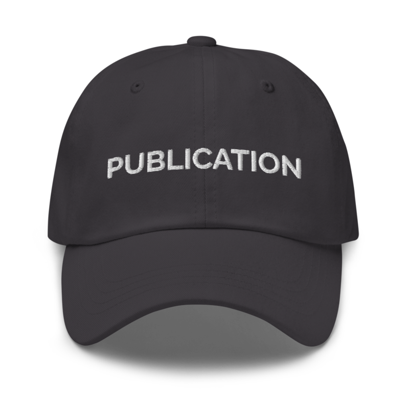 Publication Hat - Dark Grey