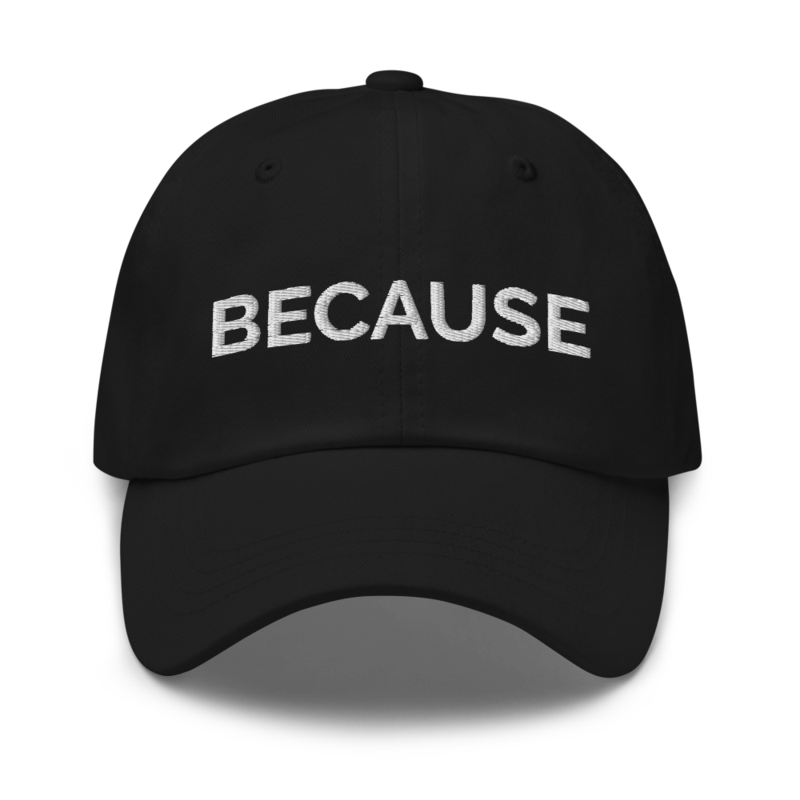 Because Hat - Black