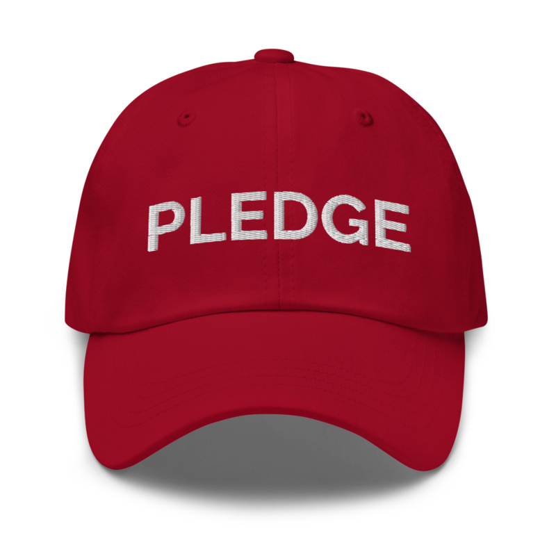 Pledge Hat - Cranberry