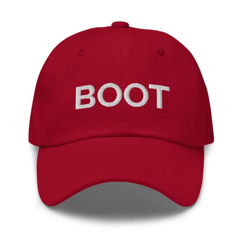 Boot Hat - Cranberry