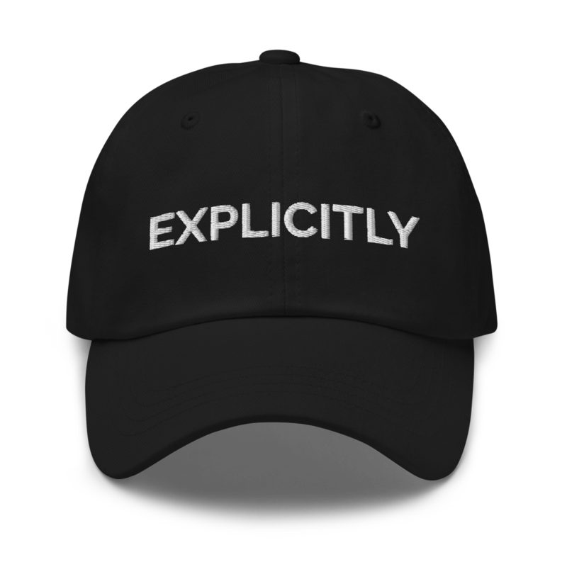 Explicitly Hat - Black