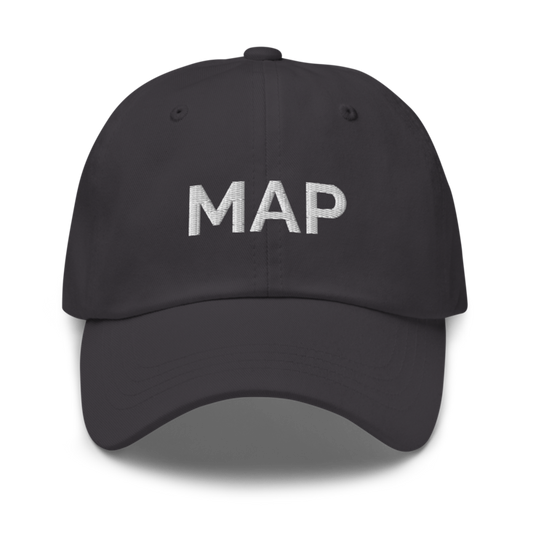 Map Hat - Dark Grey