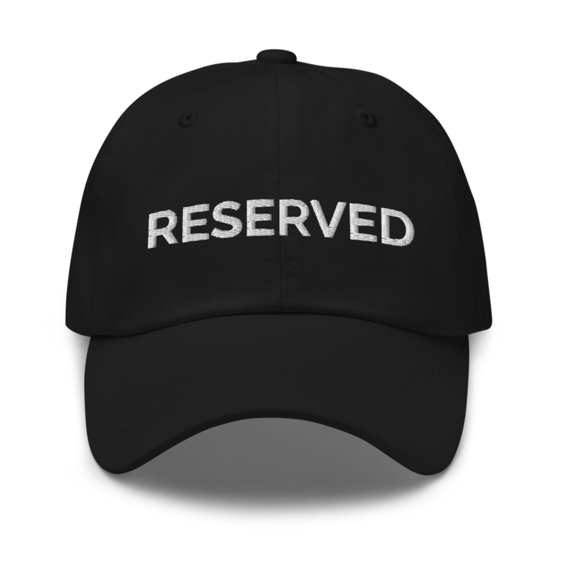 Reserved Hat - Black