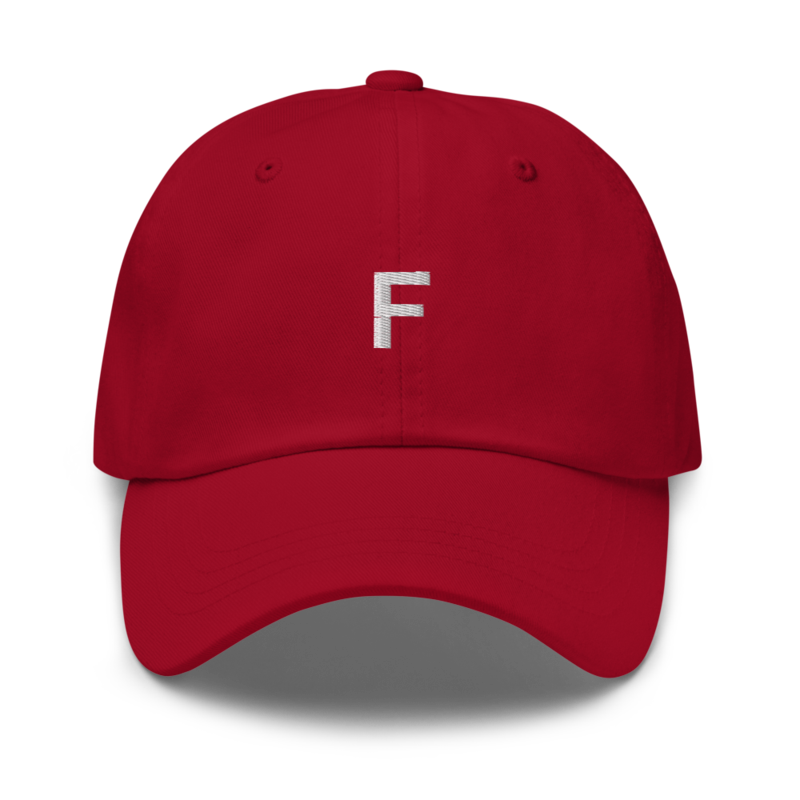 F Hat - Cranberry