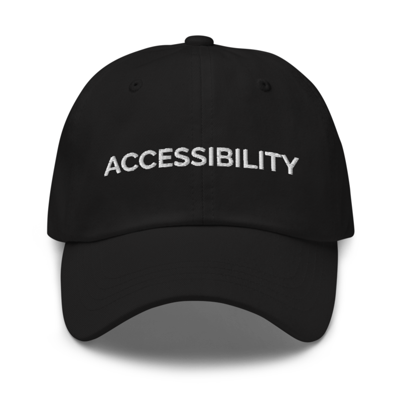 Accessibility Hat - Black