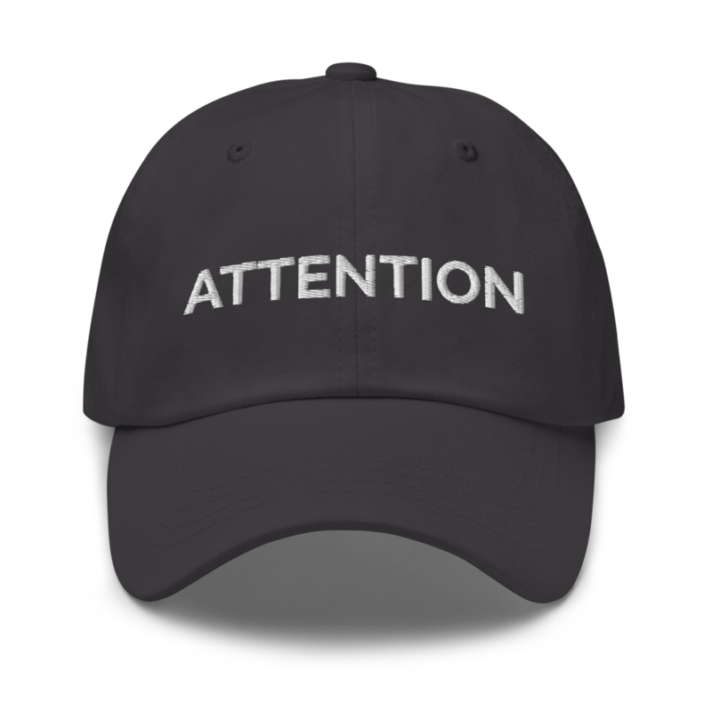 Attention Hat - Dark Grey