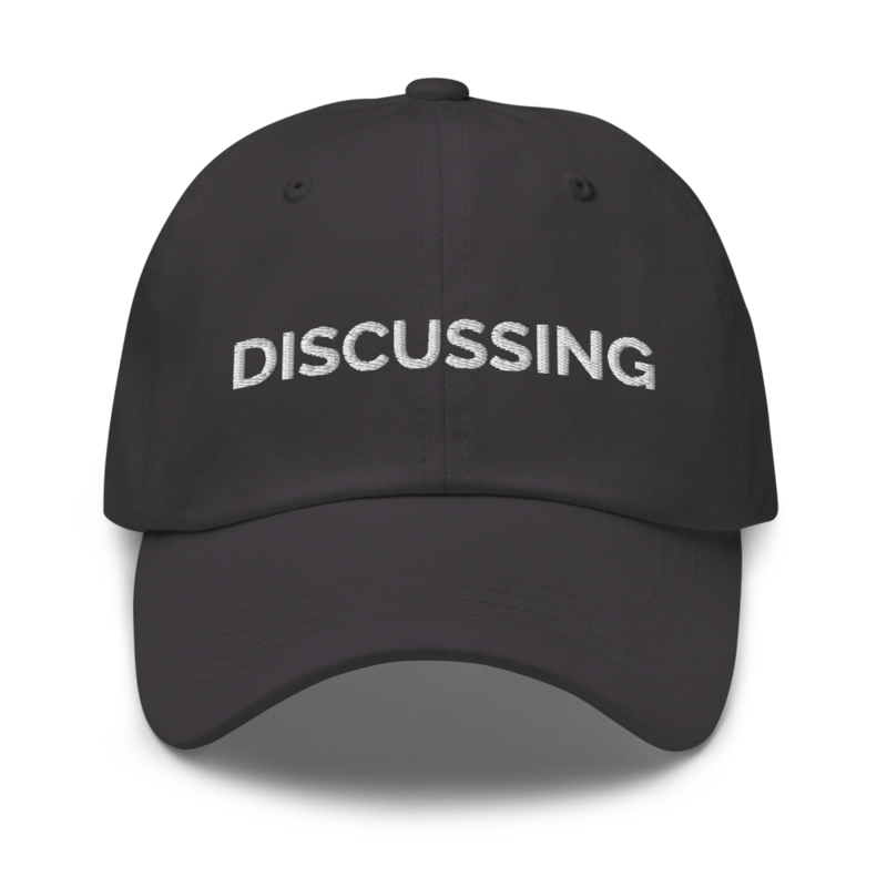 Discussing Hat - Dark Grey